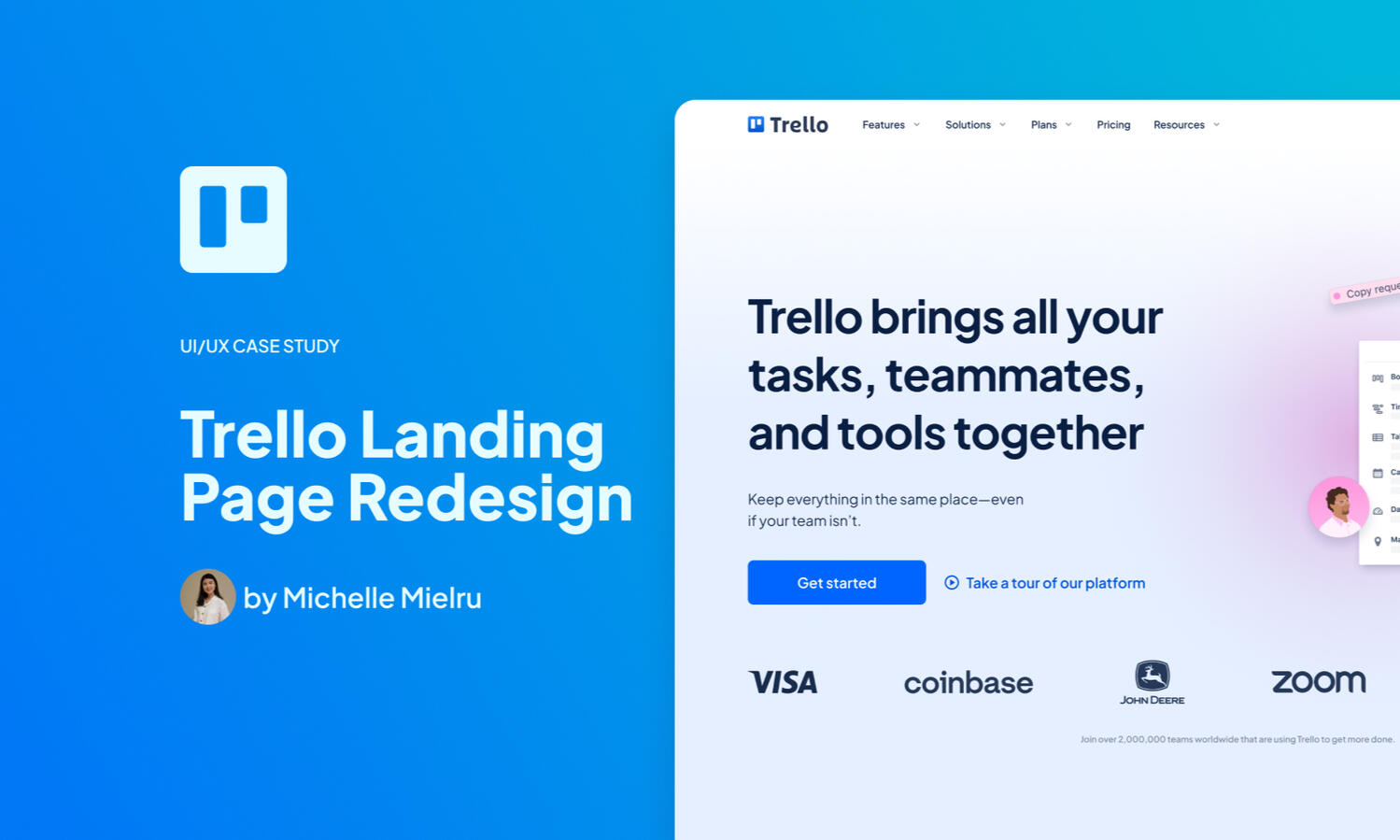 Trello is the visual tool that empowers your team to manage any type of project, workflow, or task tracking. The redesign is t o improve the user experience and usability of the existing website.