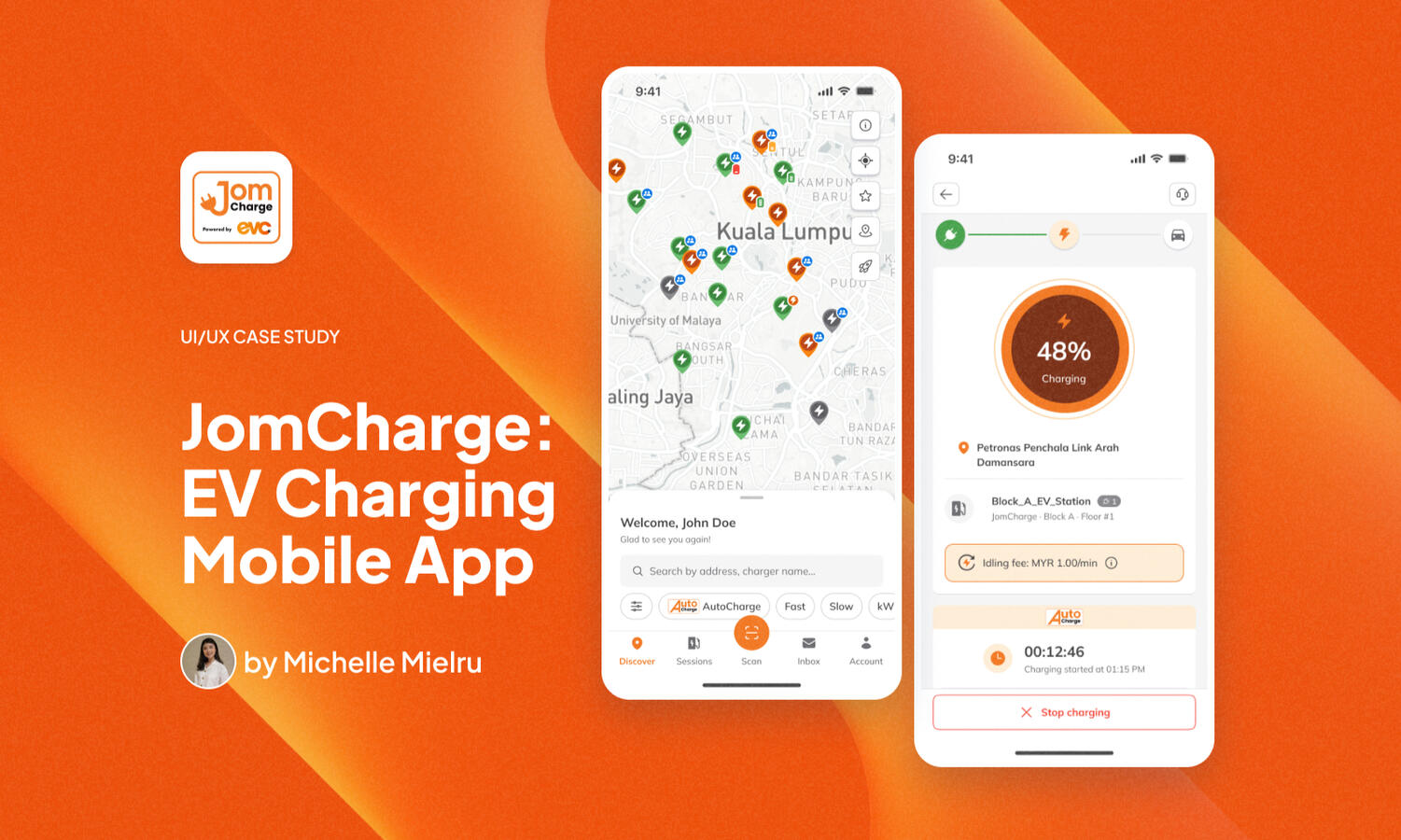 Redesigning JomCharge: A UI/UX case study on improving EV charging app usability, aesthetics, and user experience in Malaysia.